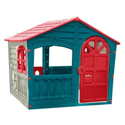 Domek ogrodowy dla dzieci Palplay Twilight, 140 x 111 x 115 cm, granatowo-czerwony