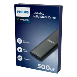 Dysk zewnętrzny SSD Philips Ultra Speed Space Grey 500 GB FM50SS031P/00, szary