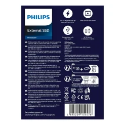 Dysk zewnętrzny SSD Philips Ultra Speed Space Grey 500 GB FM50SS031P/00, szary