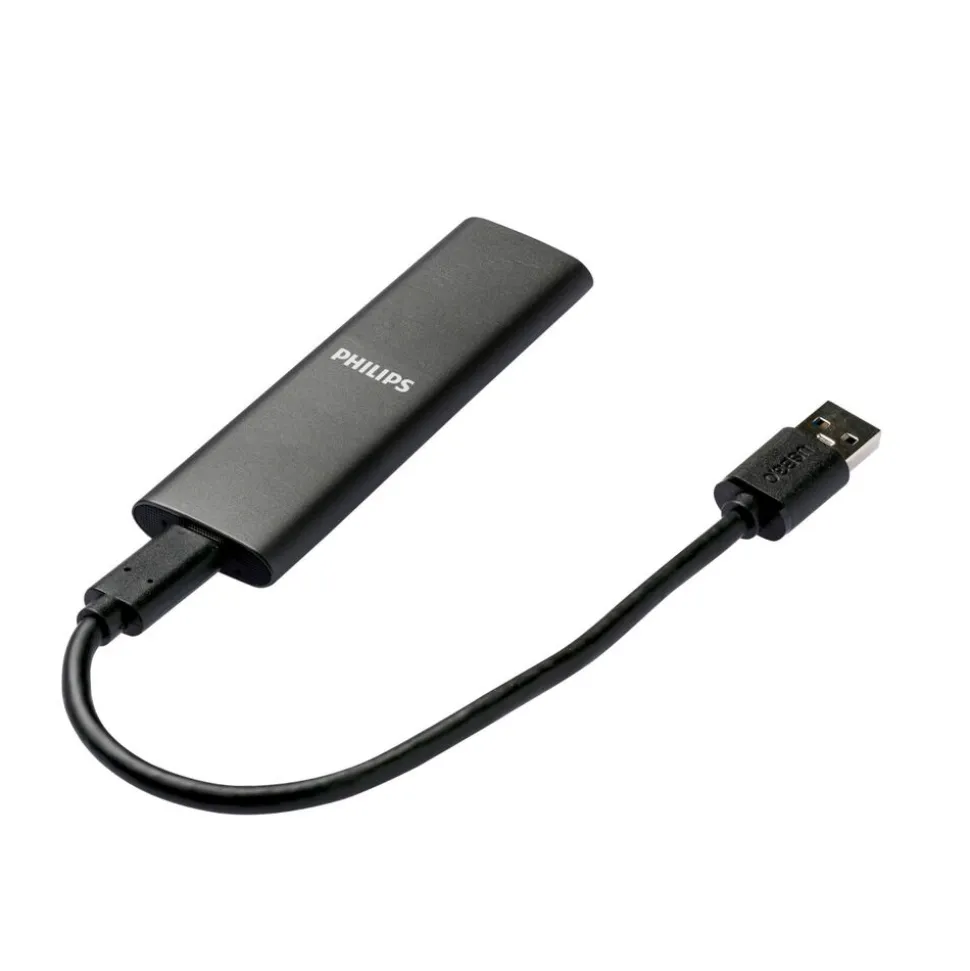 Dysk zewnętrzny SSD Philips Ultra Speed Space Grey 500 GB, szary