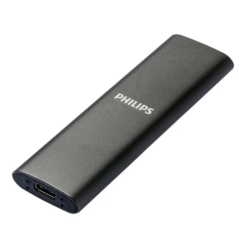 Dysk zewnętrzny SSD Philips Ultra Speed Space Grey 500 GB, szary