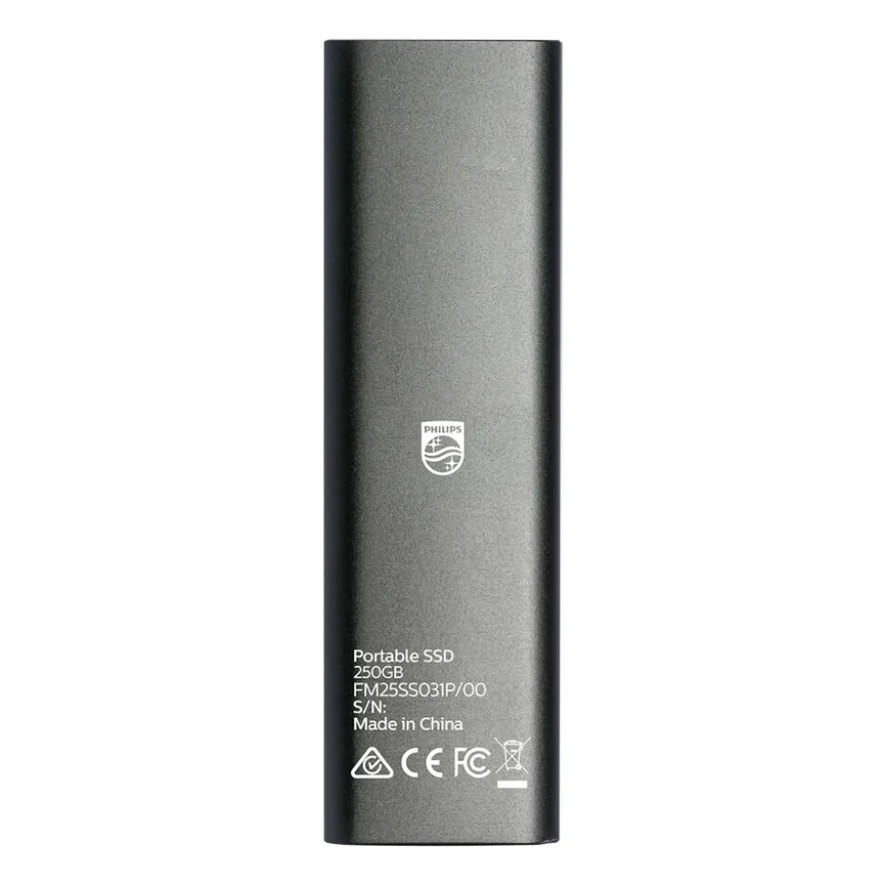 Dysk zewnętrzny SSD Philips Ultra Speed Space Grey 250 GB FM25SS031P/00, szary