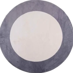 Dywan Maximo Rabbit Premium, koło, 120 cm, ramka, beżowo-antracytowy