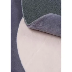 Dywan Maximo Rabbit Premium, koło, 160 cm, ramka, beżowo-antracytowy