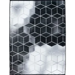 Dywan Multi-Decor Bamboo, 80 x 150 cm, szara geometria