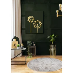 Dywan Multi-Decor Eclipse, koło, 120 cm, przecierka, beżowy