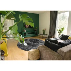 Dywan Multi-decor Galaxy, koło, 120 cm, antracytowy