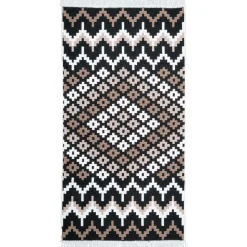 Dywan Multi-decor Kilim Gold, 80 x 150 cm, etno, beżowo-czarny