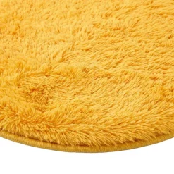 Dywan okrągły Domarex Soft Round, 90 cm, żółty
