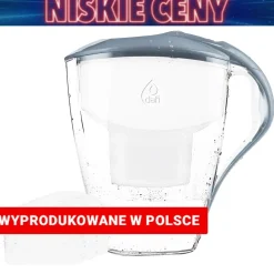 Dzbanek filtrujący DAFI ASTRA 3L, szary, 3 wkłady filtrujące