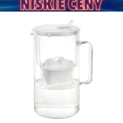 Dzbanek filtrujący szklany Aquaphor Glass, 2,5 l,  z wkładem Maxfor+ Mg, biały
