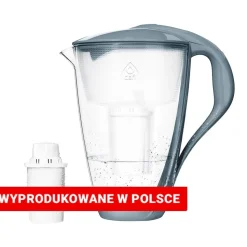 Dzbanek filtrujący szklany Dafi Crystal, 2 l, szary, Classic LED
