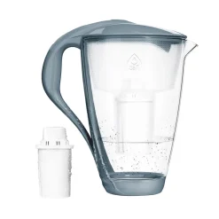 Dzbanek filtrujący szklany Dafi Crystal, 2 l, szary, Classic LED