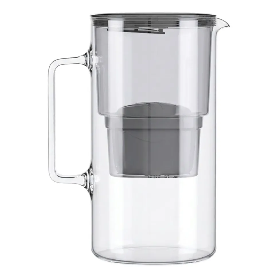 Dzbanek filtrujący szklany Wessper D2 Borosilicate, 3 l, czarny