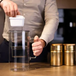 Dzbanek filtrujący szklany Wessper D2 Borosilicate, 3 l, czarny