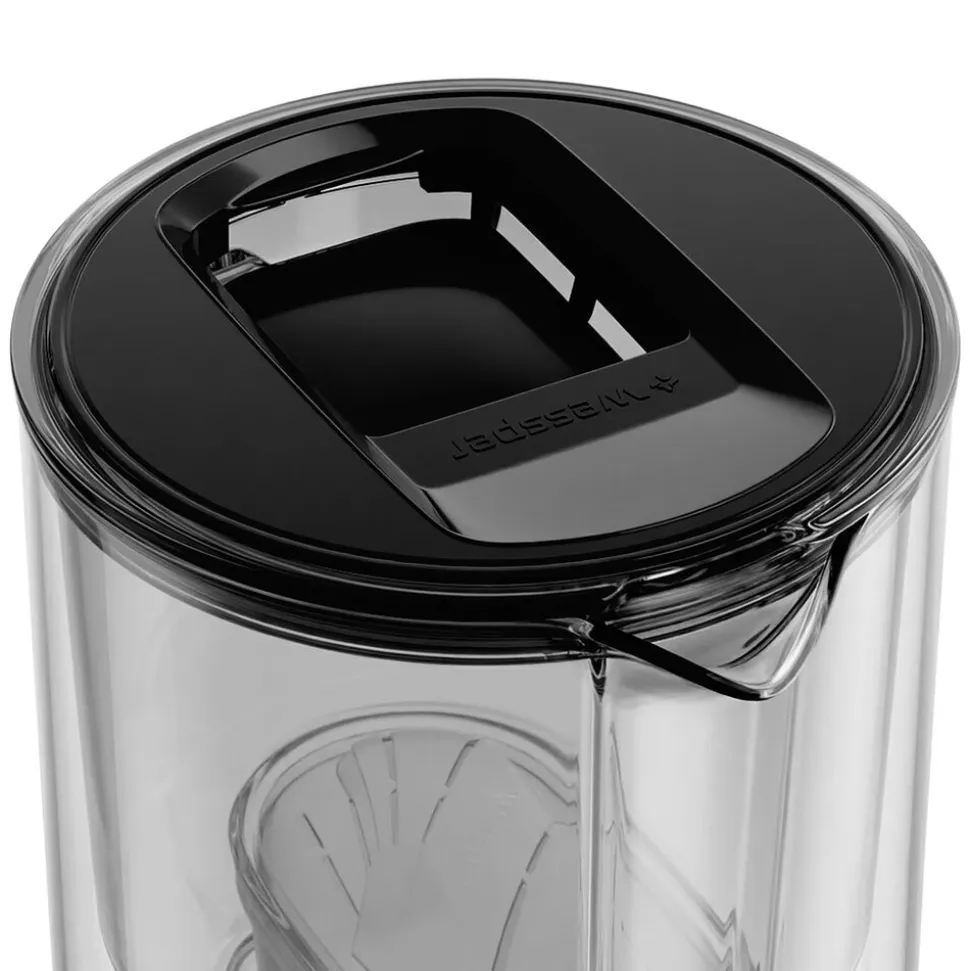 Dzbanek filtrujący szklany Wessper D2 Borosilicate, 3 l, czarny