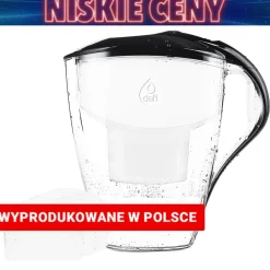 Dzbanek filtrujący Unimax 3L ASTRA, czarny, 3 wkłady filtrujące