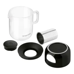 Dzbanek z zaparzaczem Konighoffer Bonito, 1 l, z ceramicznym podgrzewaczem