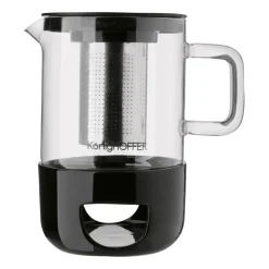 Dzbanek z zaparzaczem Konighoffer Bonito, 1 l, z ceramicznym podgrzewaczem