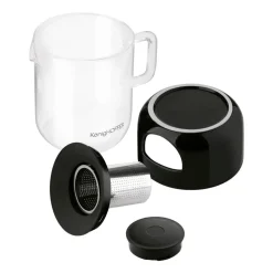 Dzbanek z zaparzaczem Konighoffer Bonito, 1 l, z ceramicznym podgrzewaczem