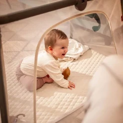 Łóżeczko turystyczne 2 w 1 Kidnort Bleke, szare