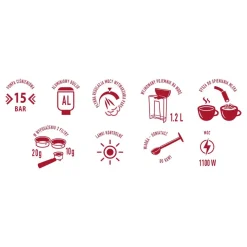 Ekspres ciśnieniowy MPM MKW-13M, 15 barów, 1100 W