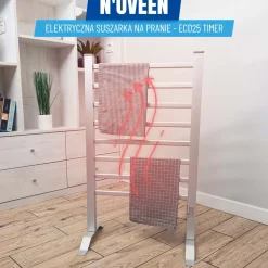 Elektryczna suszarka na pranie Noveen ECD25, Timer, 90 cm