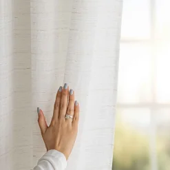 Firana na przelotkach 140 x 270 cm Restilo Drimar, beżowa