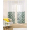 Firany na taśmie 137 x 250 cm Smukee Home, 2 szt., z nadrukiem, liście monstery