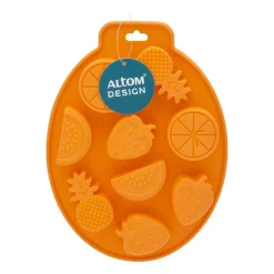 Foremki do lodu Altom Design, 2 szt., silikonowe, pomarańcza i ananas