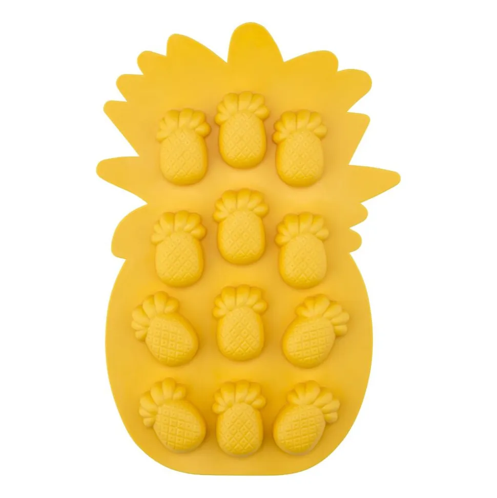 Foremki do lodu Altom Design, 2 szt., silikonowe, pomarańcza i ananas