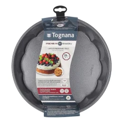 Forma do pieczenia okrągła 26 cm Tognana Premium Bakery, falowana, szara