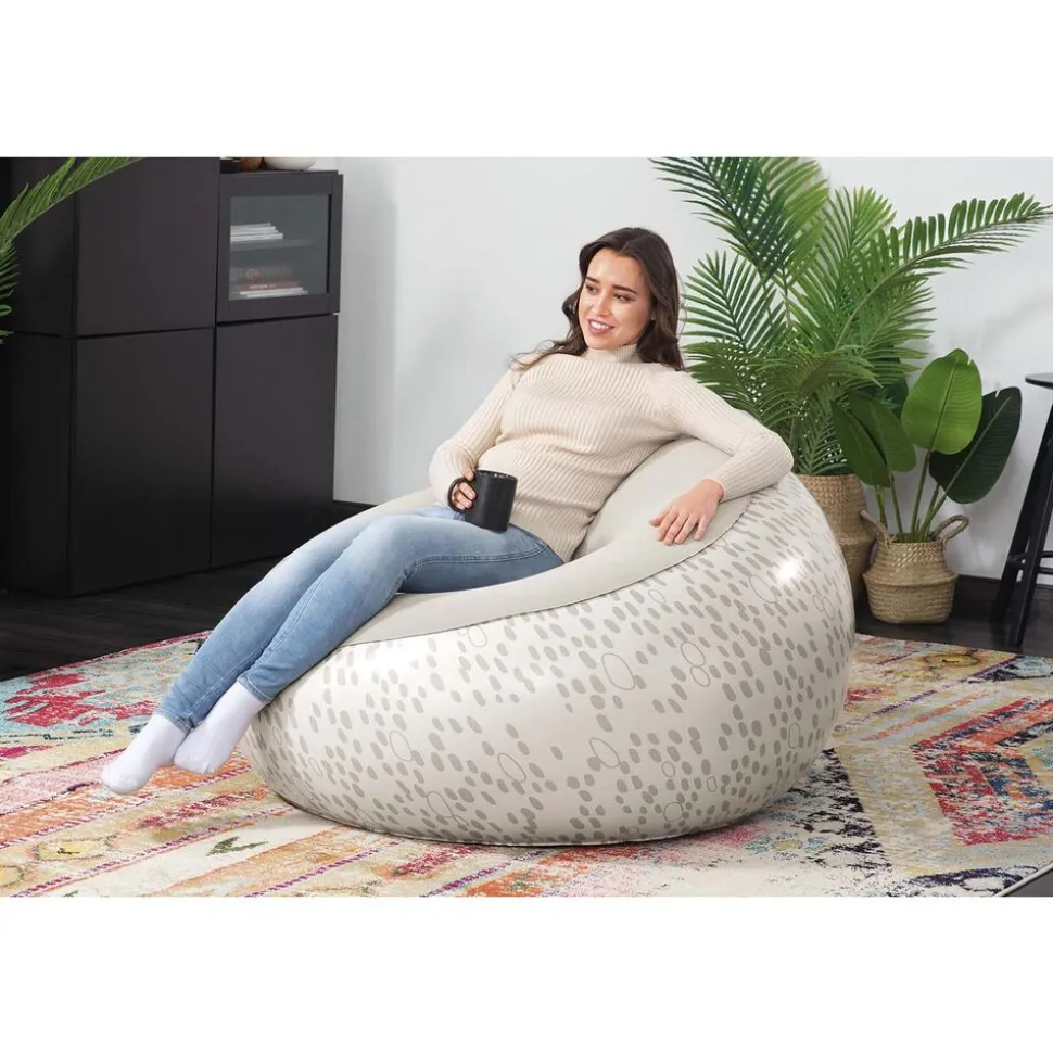 Fotel dmuchany Bestway, szary