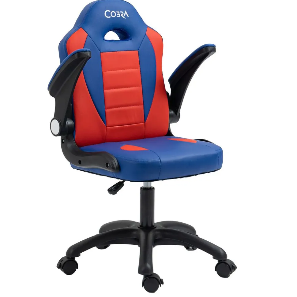 Fotel gamingowy COBRA JUNIOR, CRF – 2301, czerwono - niebieski