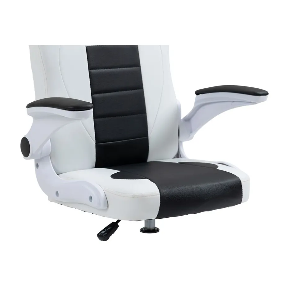 Fotel gamingowy COBRA JUNIOR, CRF – 2301, biało - czarny