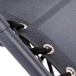 Fotel ogrodowy z podnóżkiem i podstawką Meven Zero Gravity, szary
