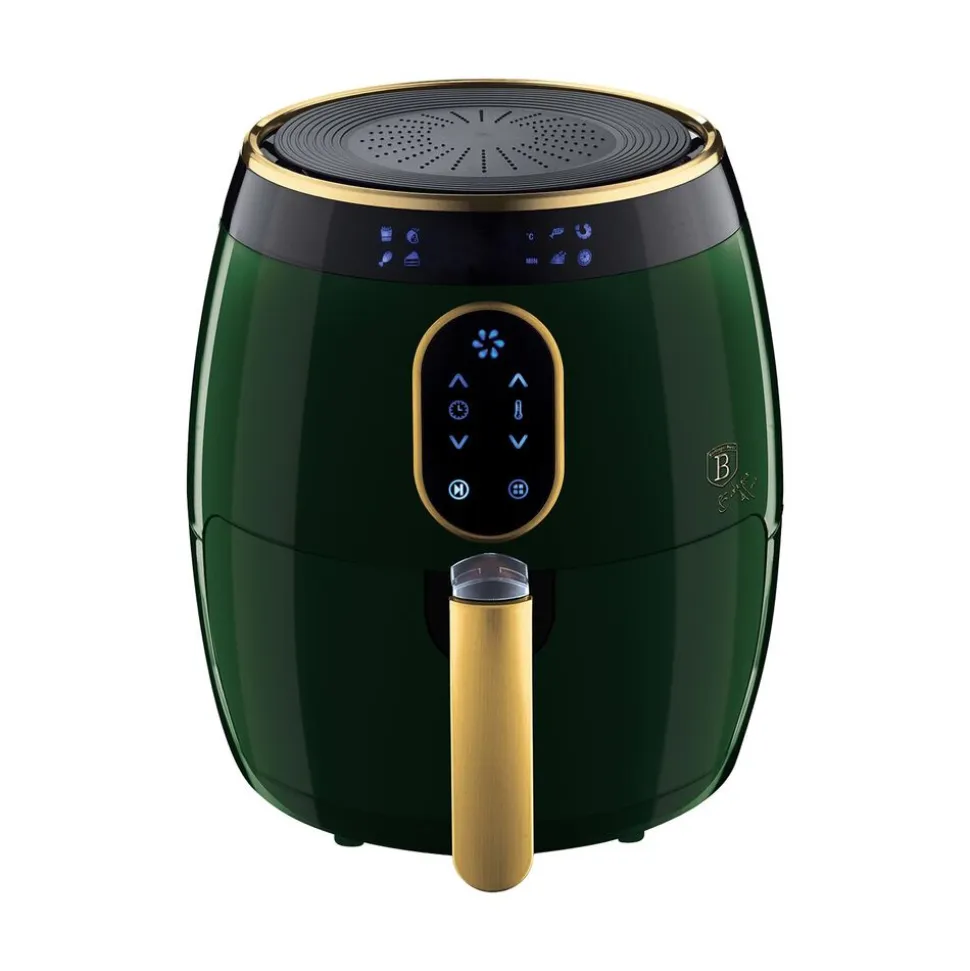 Frytkownica beztłuszczowa BerlingerHaus Emerald, 1350 W, 3,2 l, zielona
