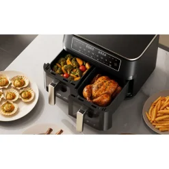 Frytkownica beztłuszczowa Dreame Tasti DZ30, 3000 W, 2 x 5,5 l, czarna