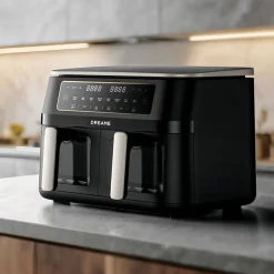 Frytkownica beztłuszczowa Dreame Tasti DZ30, 3000 W, 2 x 5,5 l, czarna