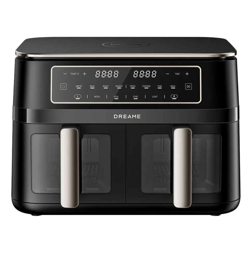 Frytkownica beztłuszczowa Dreame Tasti DZ30, 3000 W, 2 x 5,5 l, czarna