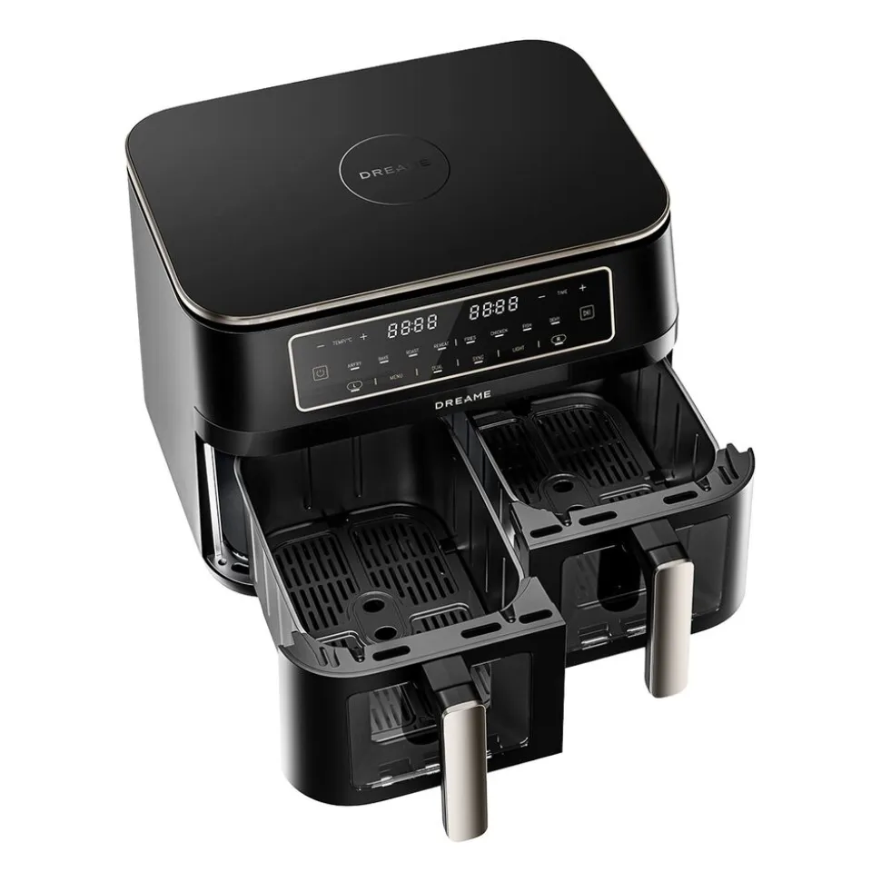 Frytkownica beztłuszczowa Dreame Tasti DZ30, 3000 W, 2 x 5,5 l, czarna