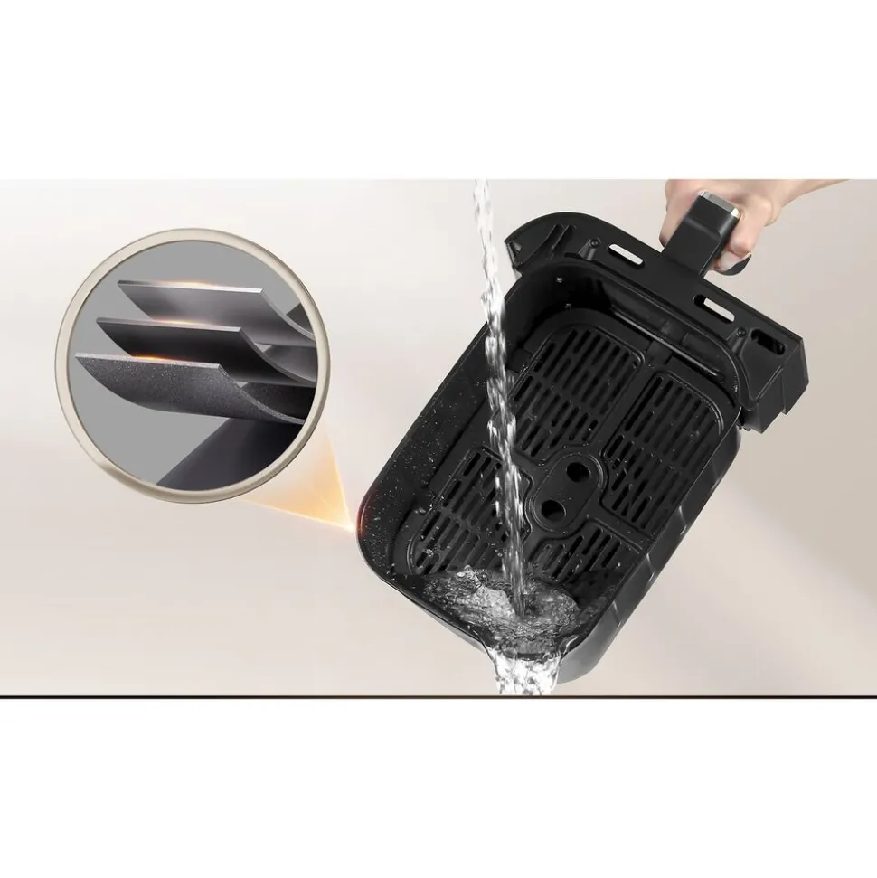 Frytkownica beztłuszczowa Dreame Tasti DZ30, 3000 W, 2 x 5,5 l, czarna