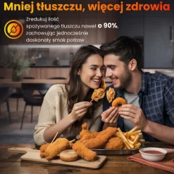 Frytkownica beztłuszczowa Extralink Smart Life SJ-400, 4 l, 1300 W, czarna