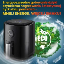 Frytkownica beztłuszczowa Extralink Smart Life SJ-400, 4 l, 1300 W, czarna