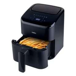 Frytkownica beztłuszczowa Hoffen, 1000 W, 3 l, czarna