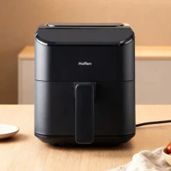 Frytkownica beztłuszczowa Hoffen, 1000 W, 3 l, czarna