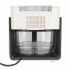 Frytkownica beztłuszczowa szklana Huslog Crystal Steam, 1300 W, 4,2 l, z funkcją pary, kremowa
