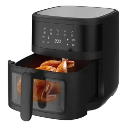 Frytkownica beztłuszczowa z okienkiem Extralink, 1800 W, 6,5 l, czarna