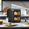 Frytkownica dwukomorowa KaringBee ZHAF-960AP, 2800 W, 2 x 5,5 l, czarna