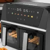 Frytkownica dwukomorowa z okienkiem KaringBee AF801E2TK, 1700 W, 2 x 4,5 l, czarna